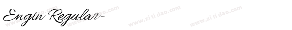 Engin Regular字体转换